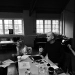Sarah Milligan chats to the team at the first production meeting.